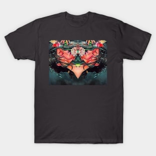 Woman and rose 2 T-Shirt